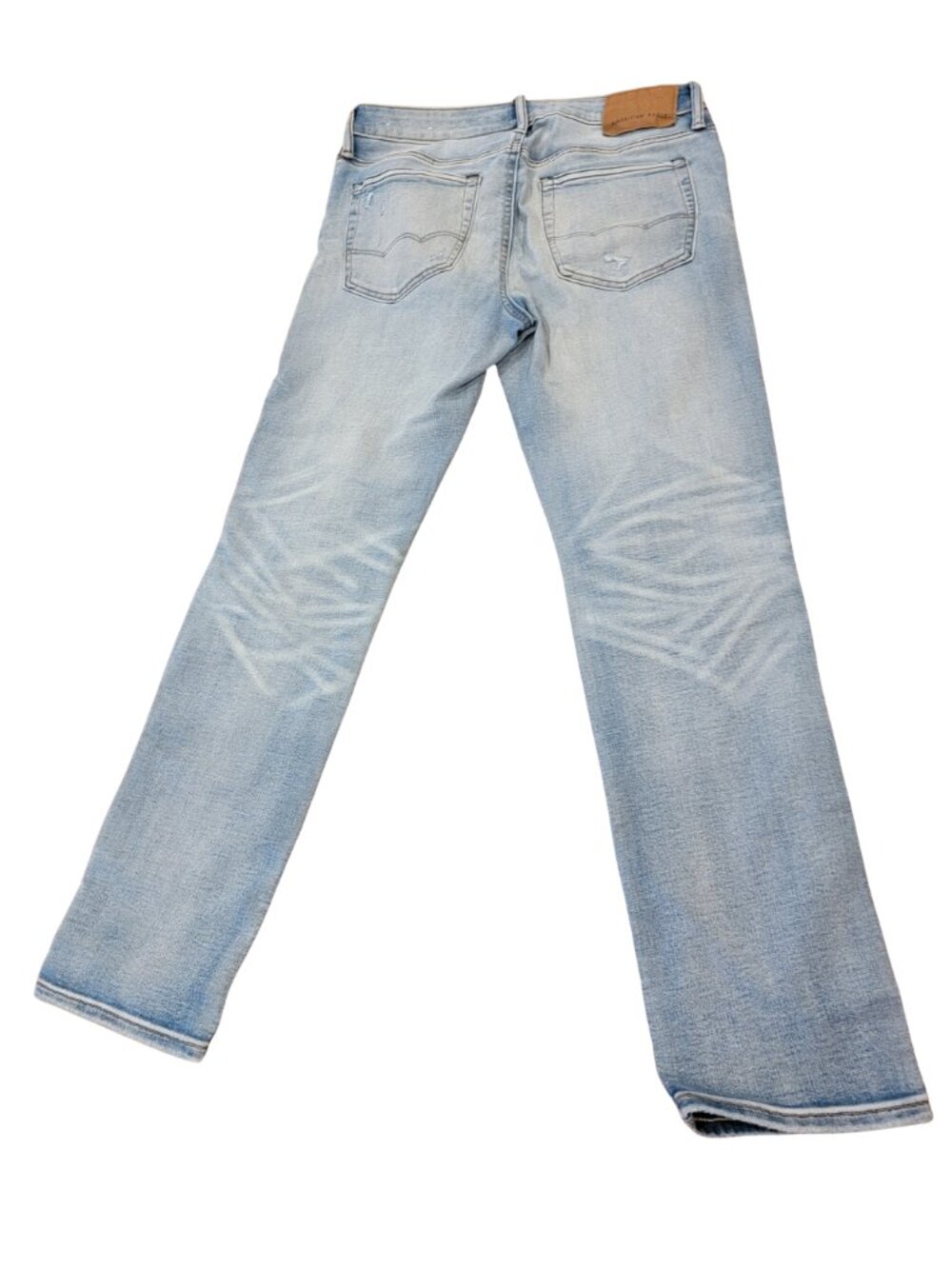 American Eagle Airflex 360 Factory Distressed Light Wash Men's Jeans 31 x 30 - Picture 2 of 10